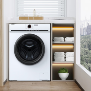 PLUS会员！Haier 海尔 EG100HMATE25W 洗烘一体洗衣机 10公斤 冰雪白