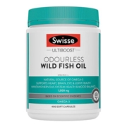 【自营】Swisse斯维诗进口深海鱼油胶囊DHA中老年保健400粒1瓶