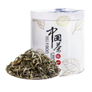 张一元 中国元素特级飘雪浓香茉莉花茶（白雪香）50g/圆罐浓香型耐泡 浓香茉莉 花茶（白雪香）50g/罐