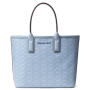 迈克.科尔斯（MICHAEL KORS）MK女包JODIE系列复古老花满印托特包蓝色35H1T2JTIC PALE OCEAN