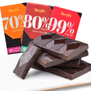 倍乐思 含99%可可 纯可可脂黑巧克力 90g*2盒