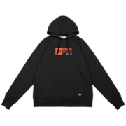 Dickies 印花logo徽章连帽卫衣 毛圈布帽衫男款 DK008045 黑色 M