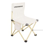 urbanwave 户外折叠椅 中号-米白（带侧兜+收纳袋）