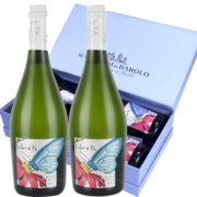 LIBERTA起泡酒意大利DOCG莫斯卡托Moscato Asti气泡白葡萄酒无香槟酒杯 礼盒双支装（750ml*2支装）