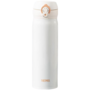 膳魔师（THERMOS） 不锈钢保温杯简约轻量弹盖杯车载便携直身水杯学生儿童可刻字JNL 国产JNL-502 经典白