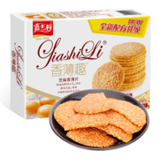 嘉士利饼干零食早餐饼干糕点香薄趣薄脆饼干 芝麻味160g/盒 休闲零食