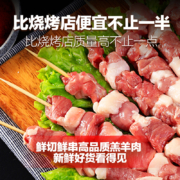 草原领头羊 长柄原切羔羊肉串 180g（10串）*5件