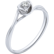 20点开始、需PLUS会员全品券：CHOW TAI FOOK 周大福 RINGISM系列 执子之手 钻石戒指 U184449 13号