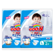 概率券：大王（GOO.N） 大王婴儿纸尿裤宝宝小短裤维E系列 试用装 短裤 L2片*2包（9-14kg）