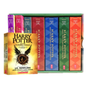 哈利波特英文原版英语全套正版外国书1-8册第一八部harry potter原著纪念典藏版英语与之死亡圣器魔法石小说咒语图书籍罗琳经典版