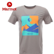 棉质透气！Marmot 土拨鼠 男款运动短袖 H43483