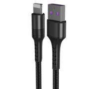 摩力小象 PD20W快充 USB2A数据线 适用于苹果手机充电线 A to 苹果黑色 1m