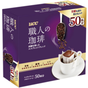 悠诗诗（UCC）滴滤挂耳式职人咖啡粉(醇厚意式) 8g*50p/盒