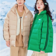 雪中飞2022秋冬新款时尚休闲轻暖舒适情侣短款运动羽绒服男女同款