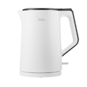 美的（Midea）电水壶热水壶加大容量 家用烧水壶304不锈钢 便携式烧水壶双层防烫内胆 【1.5L|304不锈钢】