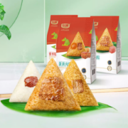 10日0点！合口味 广式粽子 鲜美肉粽100*2只+蜜枣粽100g*2只