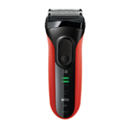PLUS会员、需购劵：BRAUN 博朗 3050CC 电动剃须刀 红色 清洁底座宽