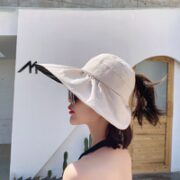 BONAS 宝娜斯 女士黑胶遮阳帽