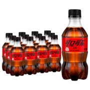 京喜特价：可口可乐Coca-Cola无糖零卡汽水 300ml*12瓶
