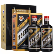 茅台王子酒珍品王子茅台 53度500ml酱香型高度白酒宴请送礼礼盒装 黑金王子 500ml*2瓶（送礼袋）