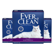 铂钻（EverClean）蓝标铂钻猫砂大礼包25磅*3包美国原装进口膨润土矿砂除臭低尘猫沙 紫标75磅-发3箱