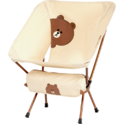 PLUS会员、需PLUS会员全品券：MOBI GARDEN 牧高笛 Line Friends 户外折叠椅 NX21665001