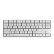樱桃（CHERRY）G80-3000S TKL G80-3830LYAEU-0机械键盘 88键有线键盘 游戏键盘 无钢板结构 白色 红轴