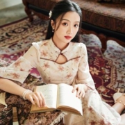 香影 女士新中式旗袍连衣裙 Q823097550