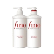 【自营】fino洗发水550ml+护发素550ml柔顺洗护套装染烫受损修护