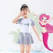 FASIBETTS 女童连体裙式泳装 不带泳帽 100-140