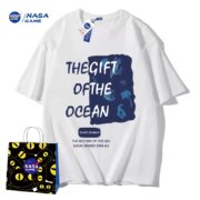 NASA GAME 官网联名款2023新款情侣纯棉短袖T恤 4件 多花色