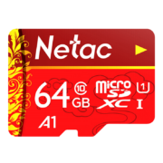 京东PLUS：Netac 朗科 P500 A1 U1 C10 经典国风版 Micro-SD存储卡 64GB