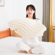 清幽雅竹 乳胶枕头枕芯 狼牙乳胶枕+内枕套（简装） 60*36*8/10cm