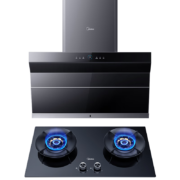 新品预售、PLUS会员：Midea 美的 AC7+Q529L 油烟机灶具套装 顶侧双吸