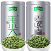 京东百亿补贴：乐品乐茶茶叶2023新茶  特级毛尖碧螺春绿茶组合春茶罐装250g