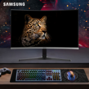 三星（SAMSUNG）27英寸 1800R曲面 FHD高清 爱眼 FreeSync 可壁挂 窄边框 CR50 电脑显示器 C27R502FHC