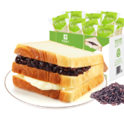 京东百亿补贴：BESTORE 良品铺子 紫米三明治吐司 555g