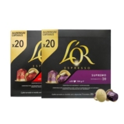 【自营】法国进口Lor斯波兰登美式黑咖啡胶囊Nespresso20粒*2盒装