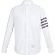汤姆 布朗（THOM BROWNE）  男士白色混纺四条纹牛津衬衫 MWL374C 05371 133 4
