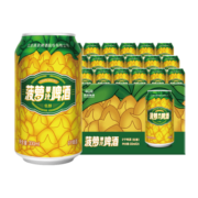 燕京啤酒 菠萝啤酒330ml*24听 果啤 9度菠萝味 整箱
