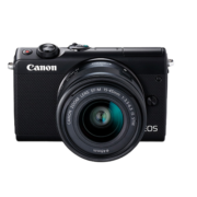 佳能（Canon） 佳能m200 微单相机 高清美颜自拍单电vlog相机 家用旅游照相机 M200 15-45mm 黑色套机 官方标配【不含内存卡/相机包/大礼包等】