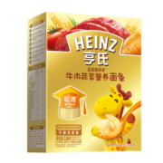 亨氏（Heinz）婴儿面条宝宝辅食儿童线面营养挂面牛肉蔬菜鳕鱼西兰花营养面条-1 牛肉蔬菜营养面条336g