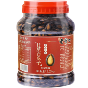 老街口 坚果炒货 西瓜子 1.2kg罐装 手工精选西瓜子 休闲零食 甘草西瓜子1.2kg