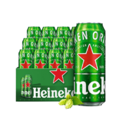 PLUS会员：Heineken 喜力 经典 11.4oP 黄啤 500ml*12听