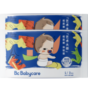 bc babycare尿不湿 艺术大师纸尿裤透气超薄四季婴儿尿不湿纸尿片 体验装L码-4片