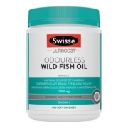 【自营】Swisse斯维诗进口深海鱼油胶囊DHA中老年保健400粒1瓶