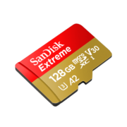 闪迪存储卡行车记录仪内存卡TF卡MicroSD卡无人机运动相机卡  至尊极速 128G 190M/S  A2U3V30 套装