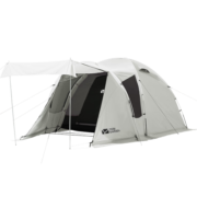 牧高笛（MOBIGARDEN） 帐篷 户外露营防风防雨大空间营地家庭牛津布帐篷前庭后室 后室/晨雾白