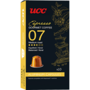 悠诗诗（UCC）咖啡品鉴师系列胶囊咖啡07号 意式浓缩适配Nespresso机型  10粒装