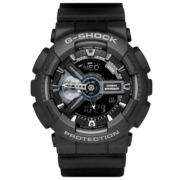 卡西欧（CASIO）【送礼推荐】手表g-shock黑金多功能防震防水运动男表节日礼物 黑武士GA-110-1B